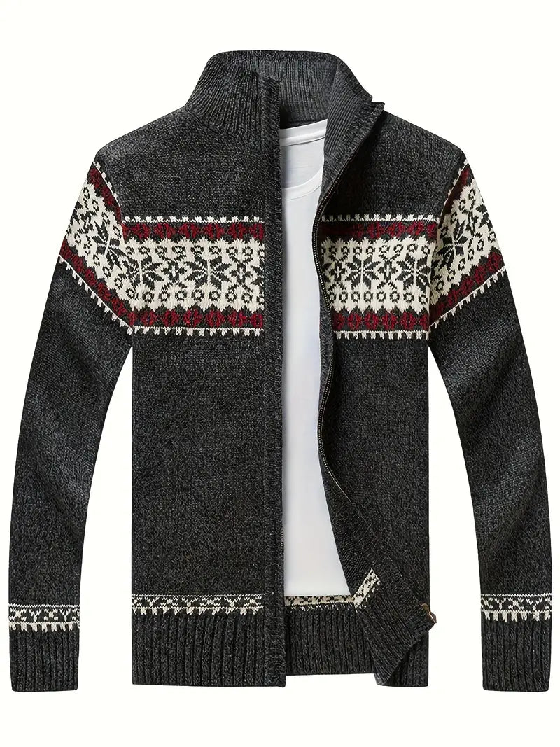 Men's Knitted Jacket Warm Winter Zipper