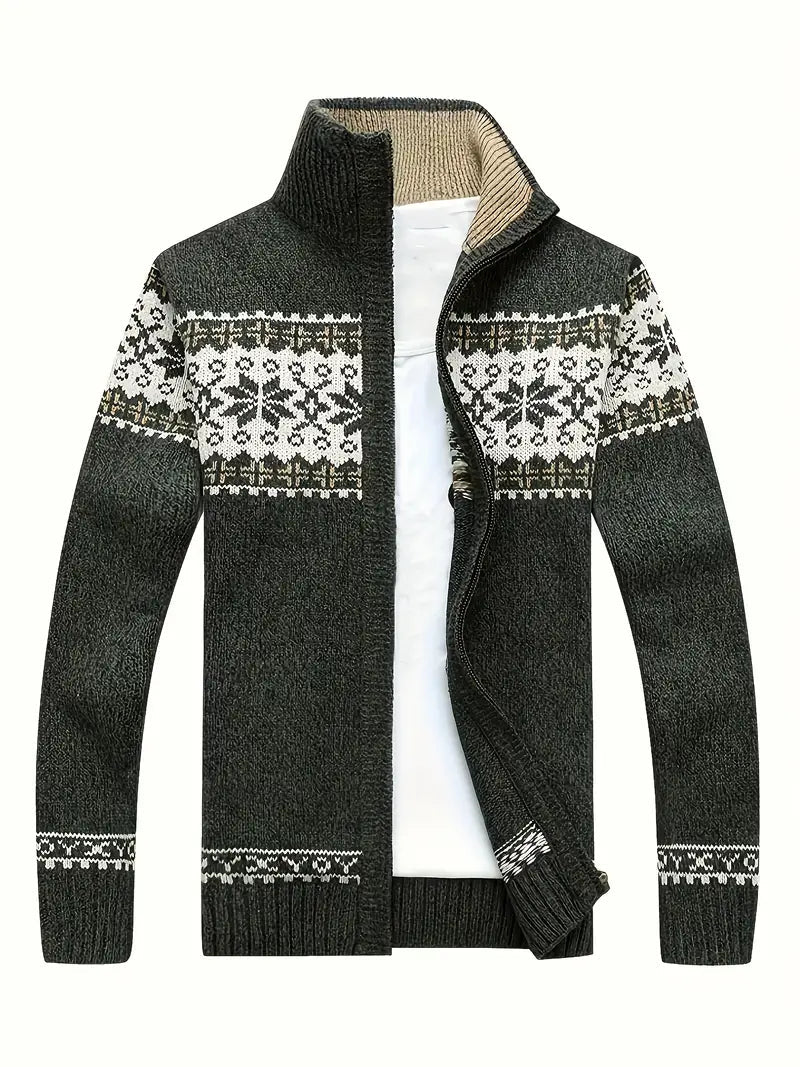 Men's Knitted Jacket Warm Winter Zipper