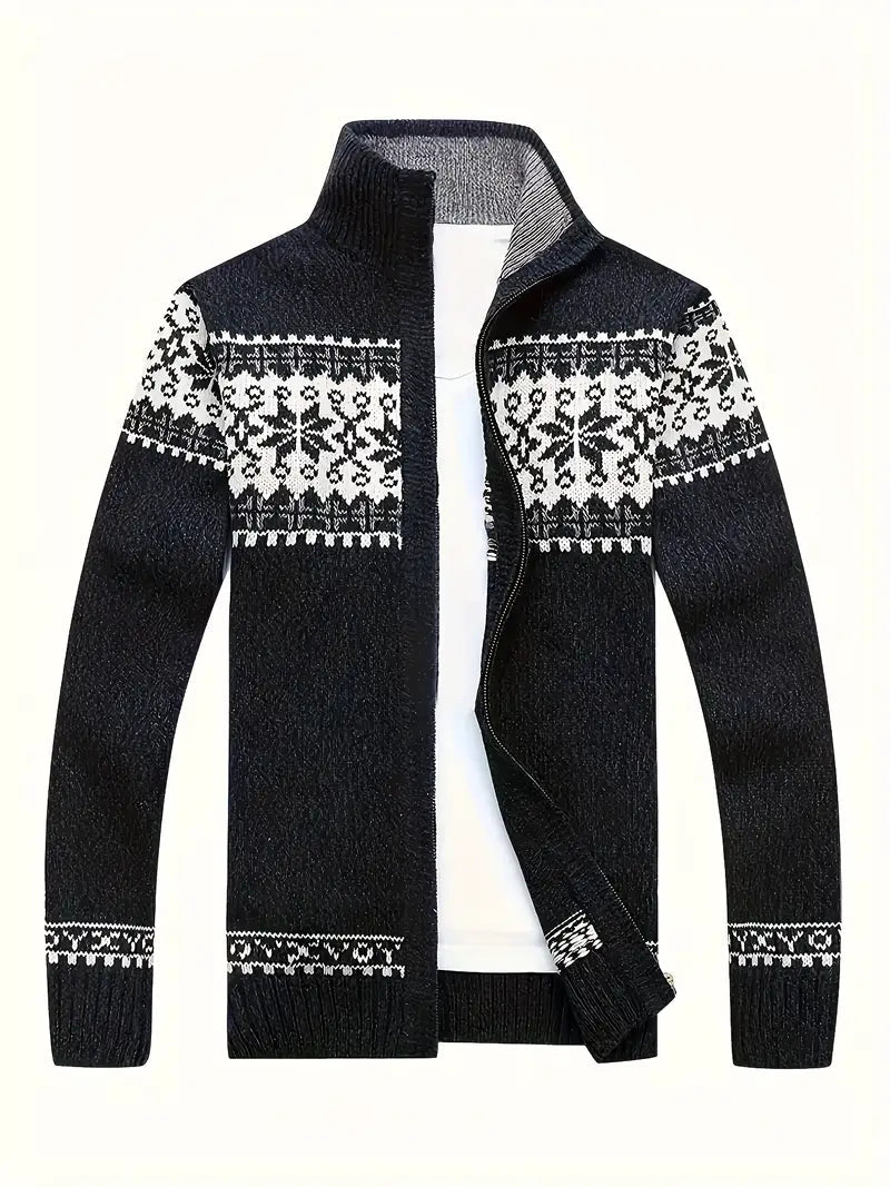 Men's Knitted Jacket Warm Winter Zipper