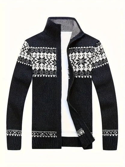 Men's Knitted Jacket Warm Winter Zipper
