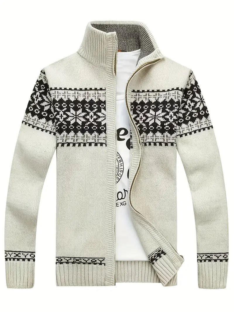 Men's Knitted Jacket Warm Winter Zipper