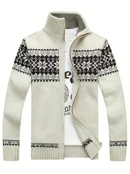 Men's Knitted Jacket Warm Winter Zipper