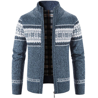 Men's Warm Zip Up Cardigan
