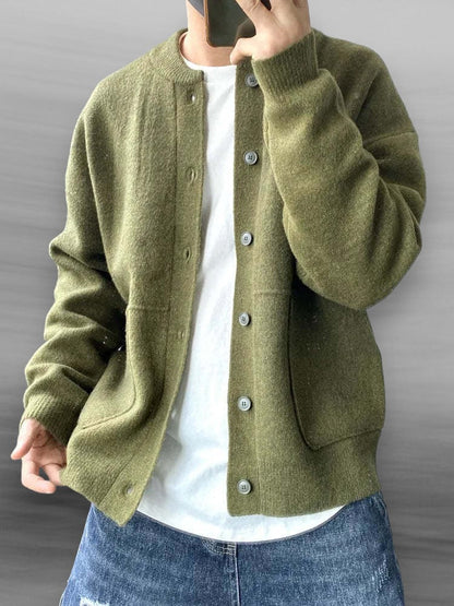 Men's Cardigan Casual with Buttons and Pockets