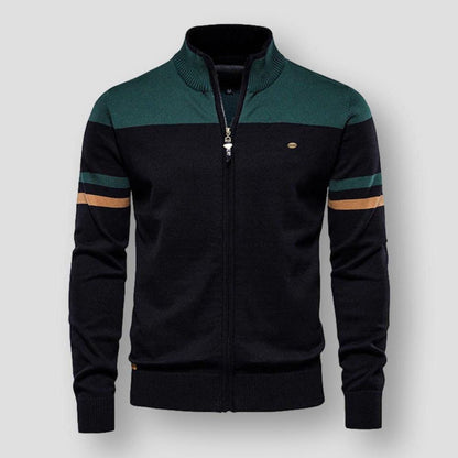 Men's Cardigan Zipper Vintage Style