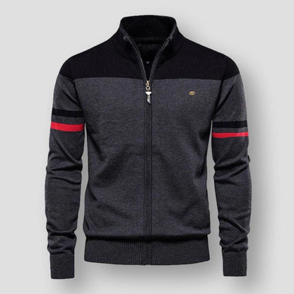 Men's Cardigan Zipper Vintage Style