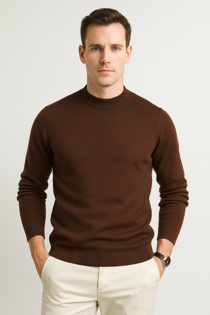 Men's Simple Crew Neck Knit Sweater