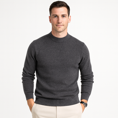 Men's Simple Crew Neck Knit Sweater