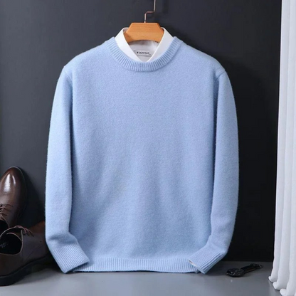 Men's Simple Crew Neck Winter Knitted Sweater