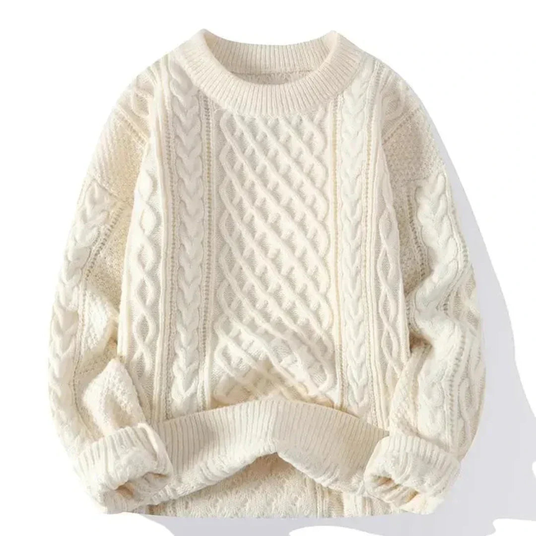 Men's Cable Knit Oversized Sweater