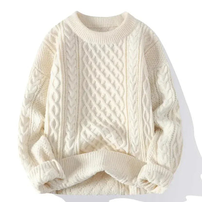 Men's Cable Knit Oversized Sweater