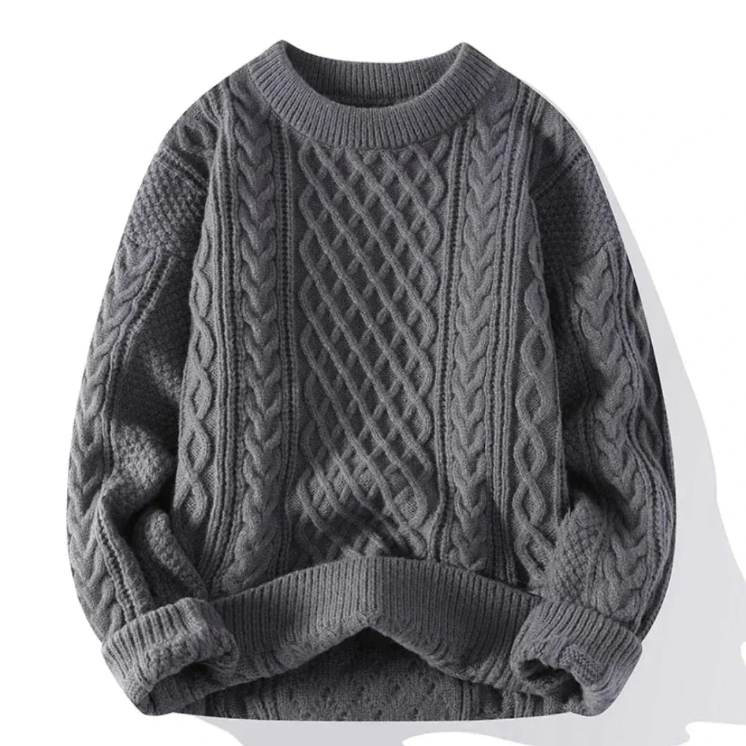 Men's Cable Knit Oversized Sweater