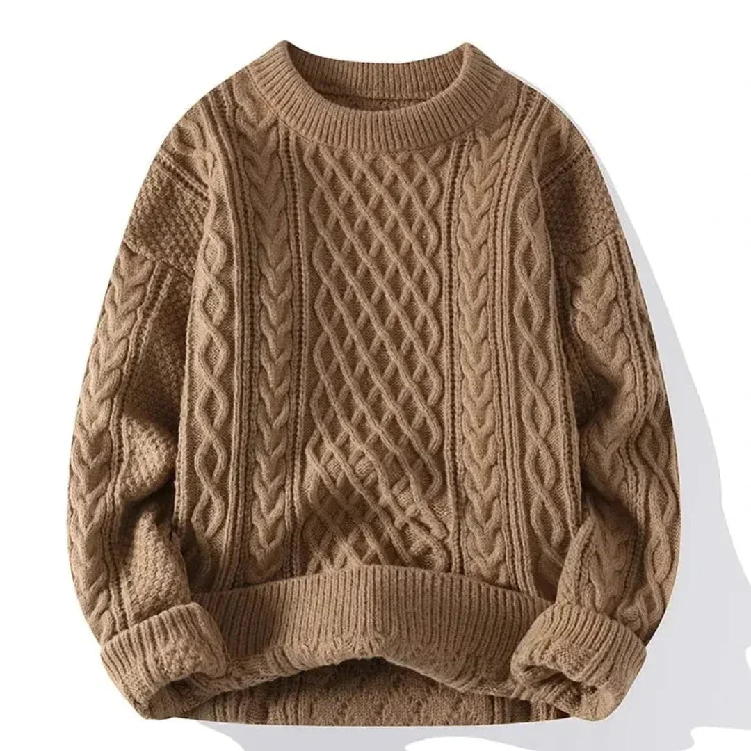 Men's Cable Knit Oversized Sweater
