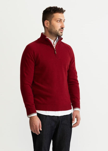 Men's Modern Half-Zip Knitted Jumper