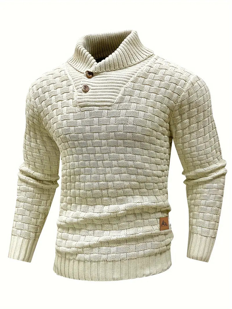 Chunky Knit Turtleneck Sweater Men