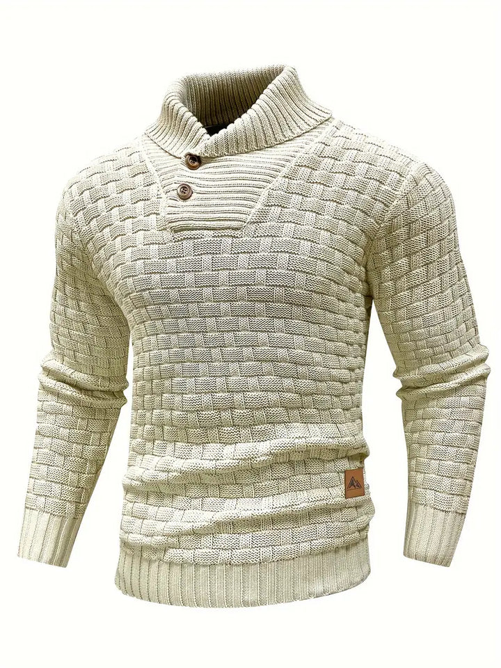 Chunky Knit Turtleneck Sweater Men