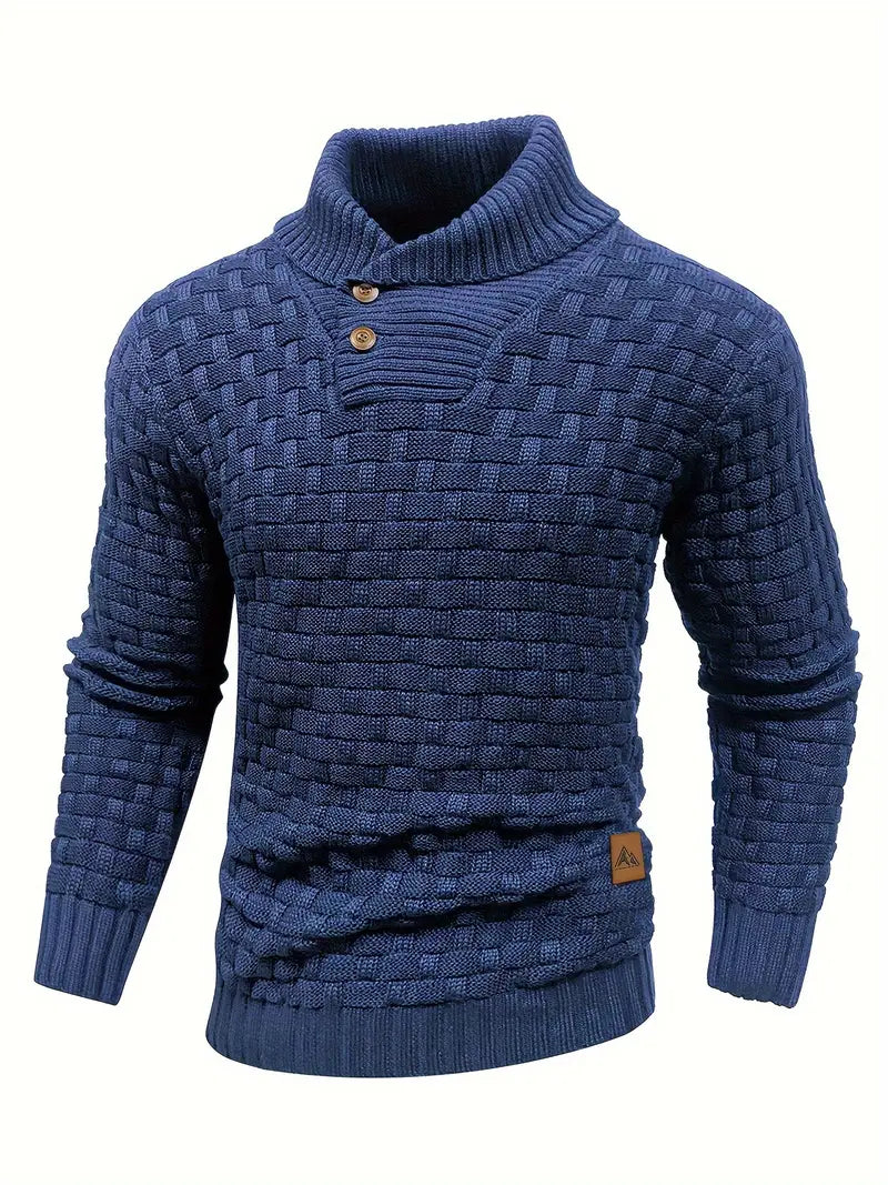 Chunky Knit Turtleneck Sweater Men