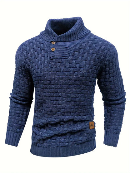 Chunky Knit Turtleneck Sweater Men