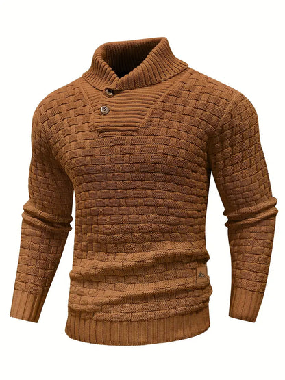 Chunky Knit Turtleneck Sweater Men