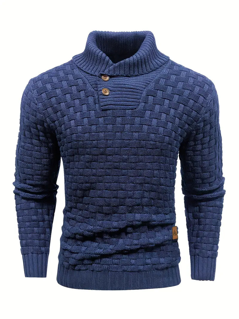 Grobstrick Rollkragenpullover Herren - IdealeKleiden