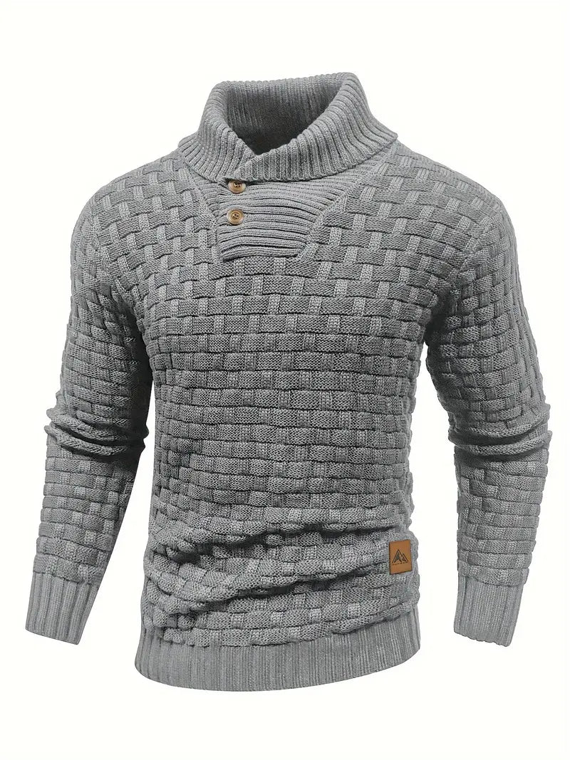 Chunky Knit Turtleneck Sweater Men