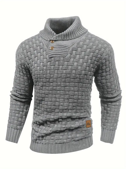 Chunky Knit Turtleneck Sweater Men