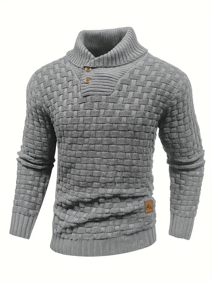 Chunky Knit Turtleneck Sweater Men