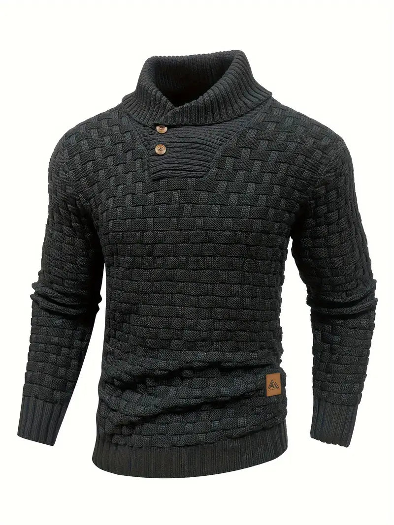 Chunky Knit Turtleneck Sweater Men