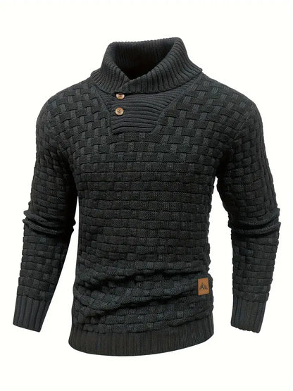 Chunky Knit Turtleneck Sweater Men