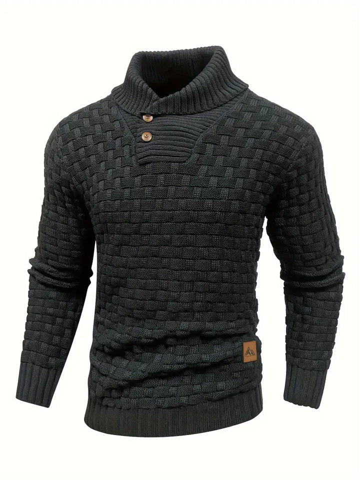Chunky Knit Turtleneck Sweater Men