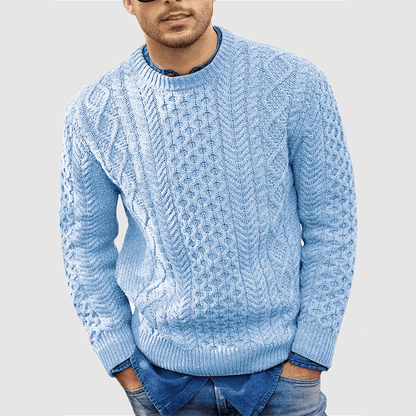 Men's Warm Crew Neck Knitted Sweater