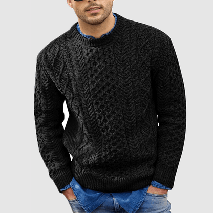 Men's Warm Crew Neck Knitted Sweater