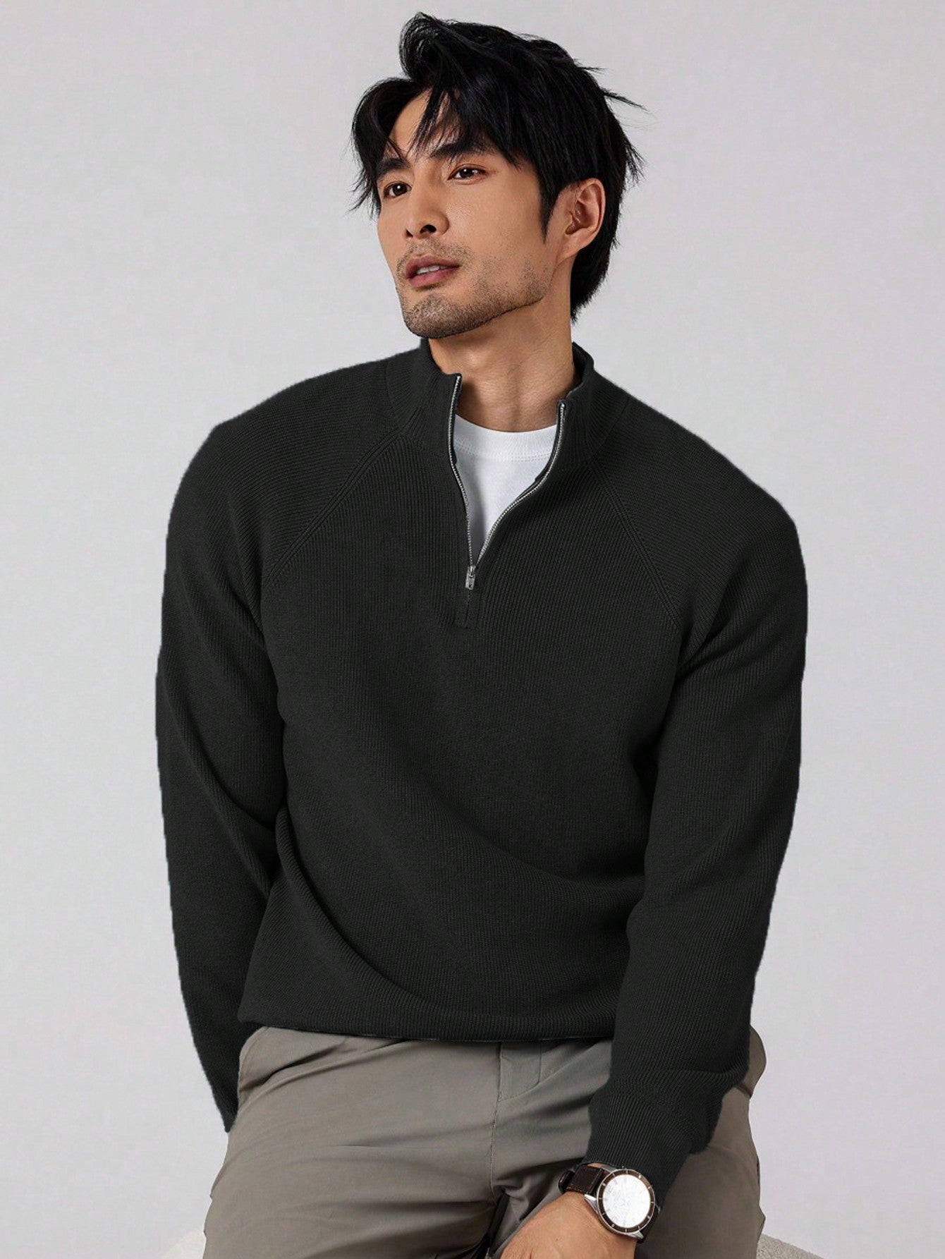 Praktischer Herren Zippullover Modern
