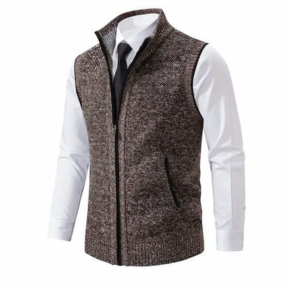 Herren Strickweste Warm Ärmellos Winter - IdealeKleiden