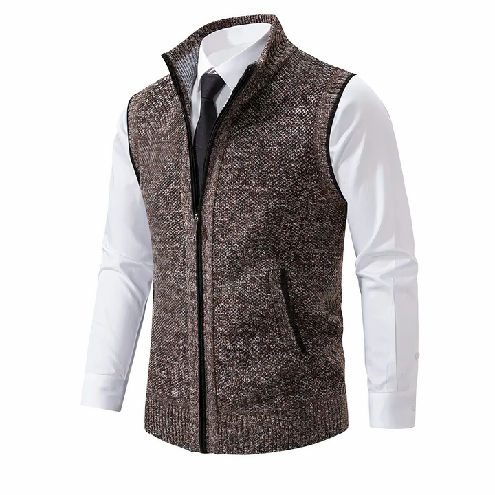 Herren Strickweste Warm Ärmellos Winter - IdealeKleiden