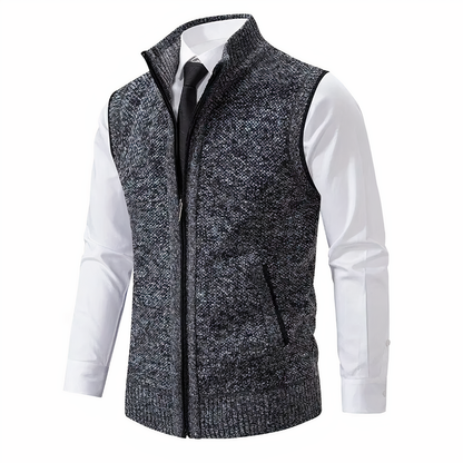 Men's Knitted Vest Warm Sleeveless Winter