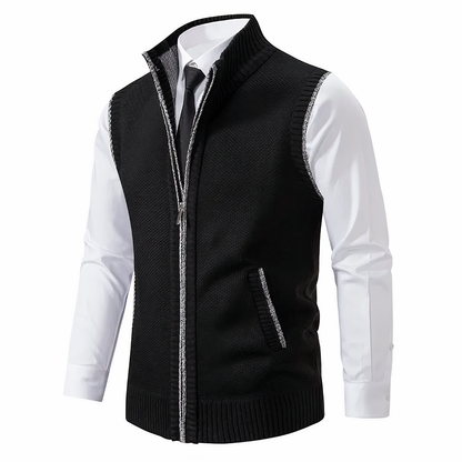 Men's Knitted Vest Warm Sleeveless Winter