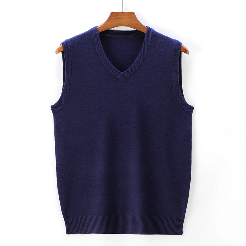 Men's Knitted Vest V-Neck Sleeveless