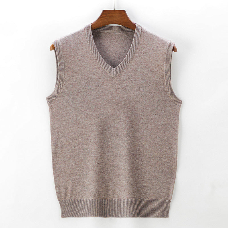 Men's Knitted Vest V-Neck Sleeveless