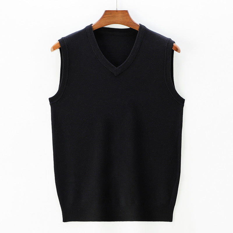 Men's Knitted Vest V-Neck Sleeveless