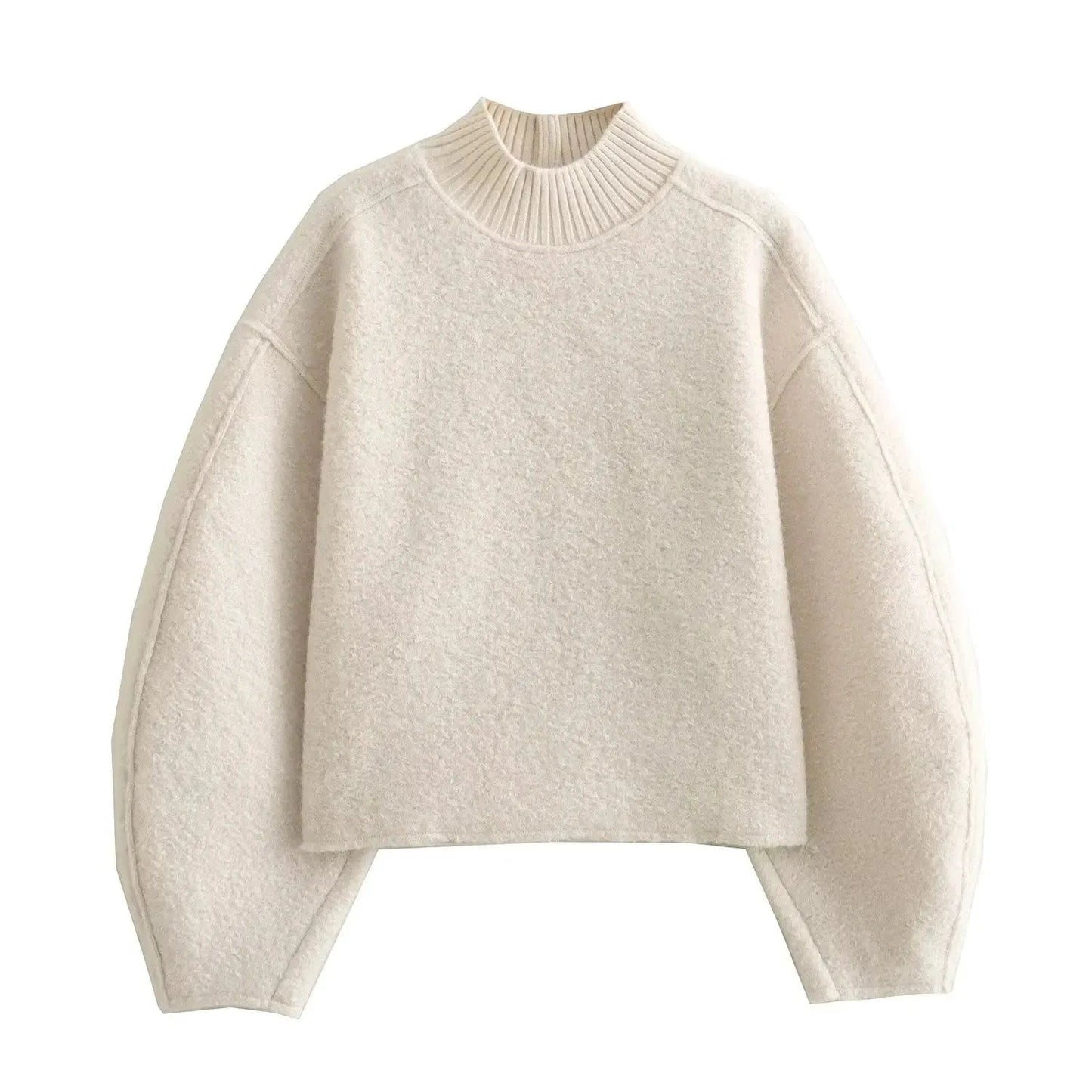 Damenschal Rollkragenpullover Boucle Strick