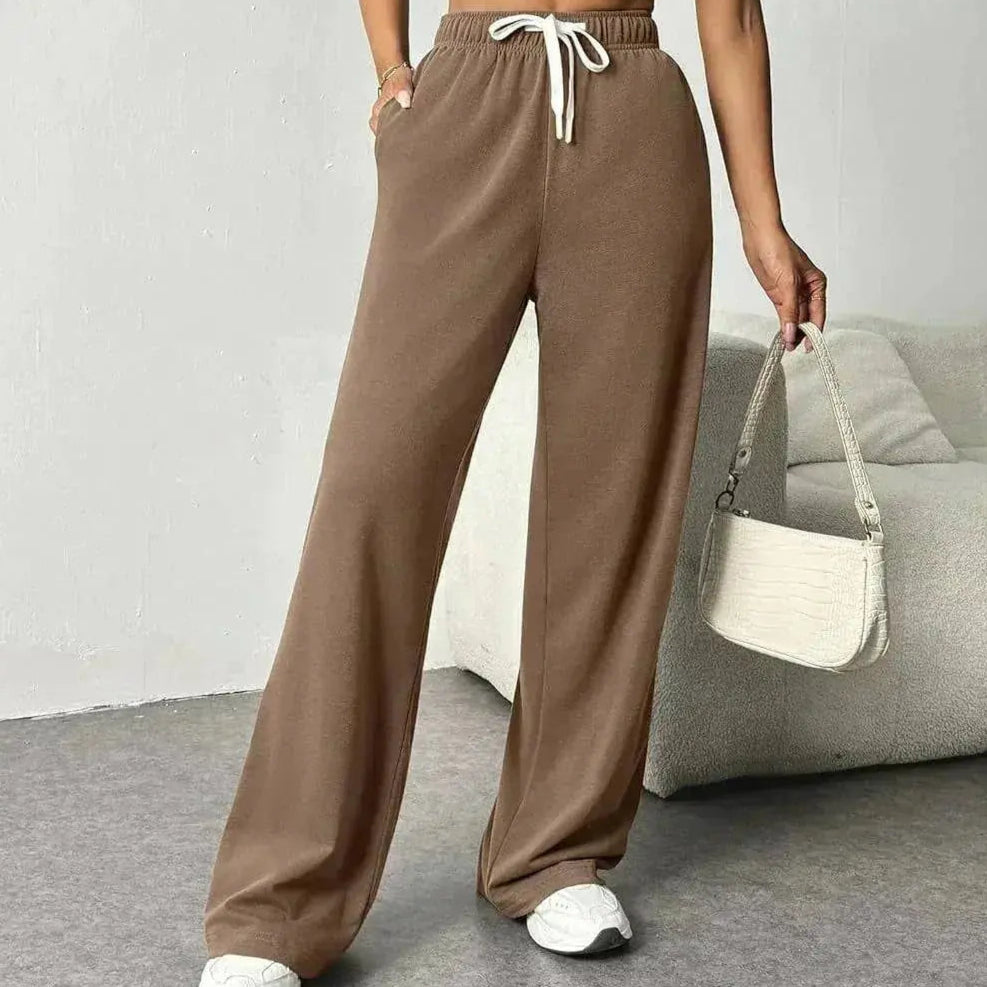 Comfortable Women's Wide Leg Joggers Elastic