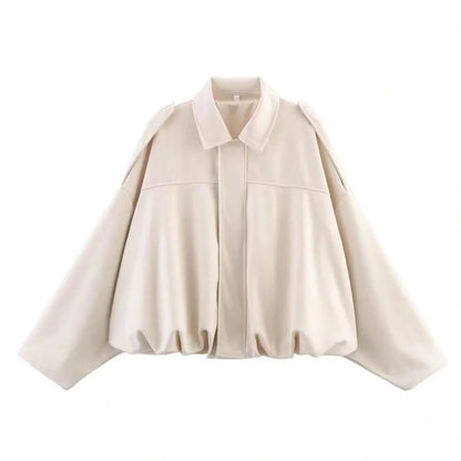 Modische Bomberjacke Damen - Locker Trendy Reißverschluss