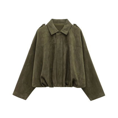 Modische Bomberjacke Damen - Locker Trendy Reißverschluss