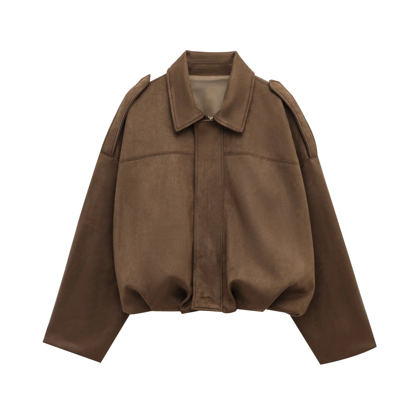 Modische Bomberjacke Damen - Locker Trendy Reißverschluss