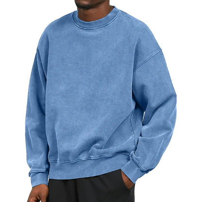 Classic Men's Sweatshirt Comfortable Crew Neck Design