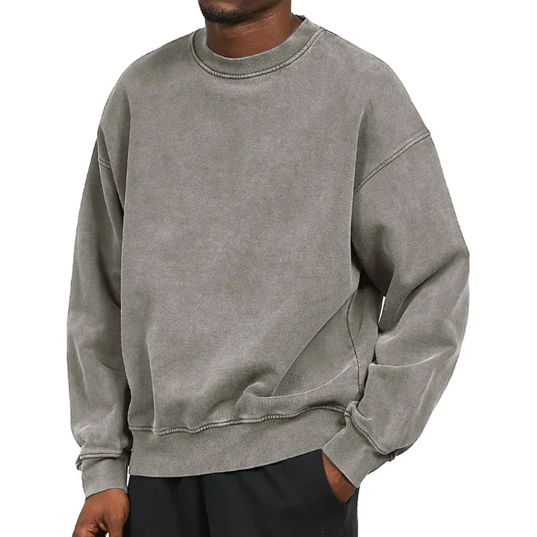 Classic Men's Sweatshirt Comfortable Crew Neck Design
