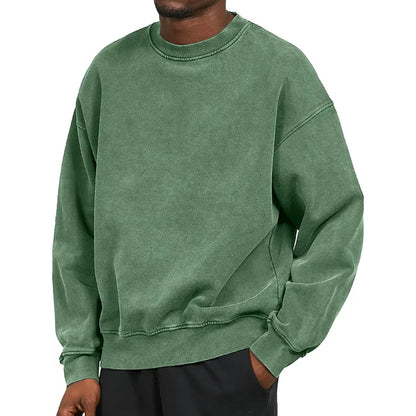 Classic Men's Sweatshirt Comfortable Crew Neck Design