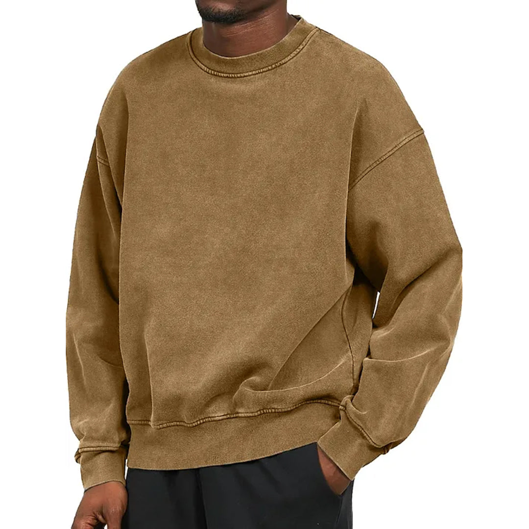 Classic Men's Sweatshirt Comfortable Crew Neck Design