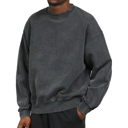 Klassisches Sweatshirt für Männer Bequem Rundhals Design - IdealeKleiden